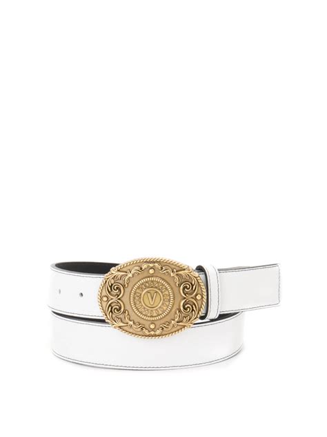 cinturon versace blanco|cintos de versace para mujer.